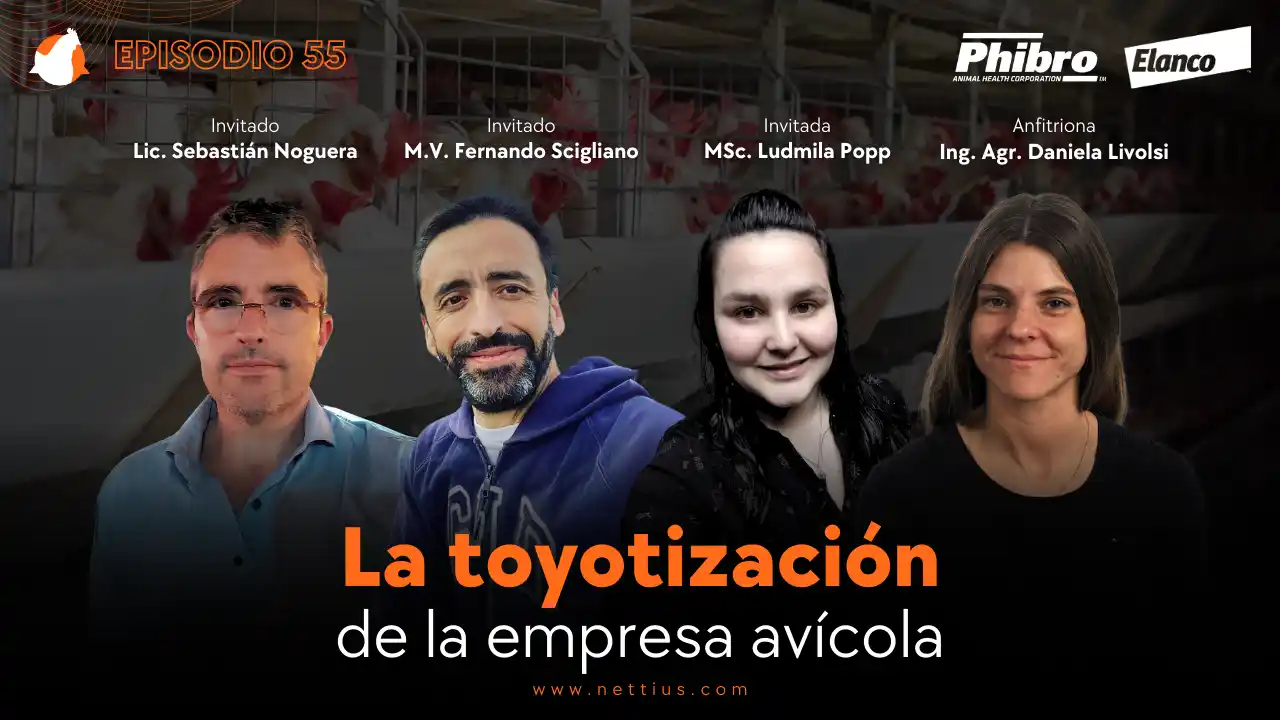 AviPodcast #55 – La toyotización de la empresa avícola – Lic. Noguera, M.V. Scigliano y MSc. Popp.